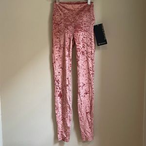 Lululemon Wunder Lounge HR Tight 28" NWT Crushed Velvet Special Edition